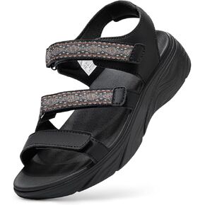 FitVille Wide Sandals for Women with Comfortable Arch Support Lightweight Summer Outdoor Orthopedic Women's Wide Sandals with Adjustable Strap for Plantar Fasciitis and Swollen Feet in Saudi Arabia