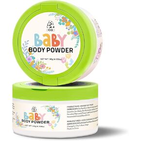 Baby Body Powder, Gentle Care for Sensitive Infant Diaper Area, 5oz | Talc-Free Baby Powder with Puff, Gentle Soothing Absorption & Chafe Protection Sensitive Diaper Area, Newborn to Toddler in Kuwait