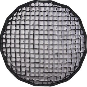 شبكة قفص بيض Godox لـ QR-P90T 35.4 بوصة Softbox Parabolic Softbox، شبكة التحكم في الإضاءة الاتجاهية، تقلل الانسكابات، معدل شعاع مركّز للصور الفوتوغرافية والتصوير الفوتوغرافي للمنتج (QRP90TGRID) in Kuwait