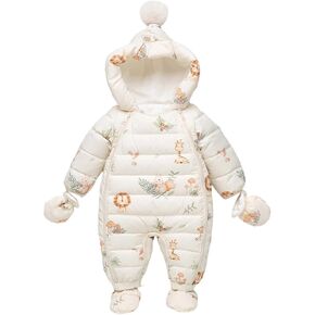 Children Boy Girl Down Jackets Coveralls Shapewear Bodysuits Hoodies Coat One Piece for Child Long Sleeve Cute Animal Thermal Thick Puffer Hooded Down Jackets 12 Months in Kuwait