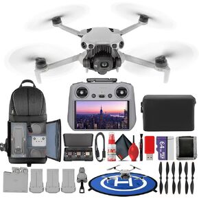 DJI Mini 5 Pro Drone RC2 Fly More Combo Plus حزمة الطائرات بدون طيار خفيفة الوزن للكاميرا الجوية | مجموعة أدوات تتبع الطيران الذكية الموسعة مع بطاقة سعة 64 جيجابايت + وسادة الهبوط + المزيد in Kuwait