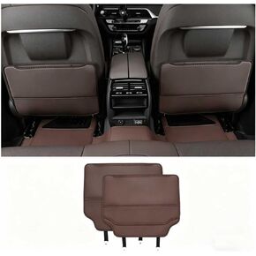 Car Kick Mats for Benz V-Class 2014-2026, Car Back Seats Leather Anti Kick Pad Seats Back Protector Cover Waterproof Protective Mat,Black in Kuwait