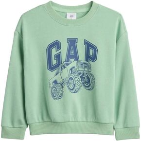GAP baby-boys French Terry Logo Crew Sweatshirt in Kuwait