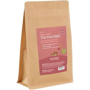 SPRIGS Mama Bear The First Bath, 8 Oz | Natural Herbal Postpartum Recovery Soak | Reusable Bathtub Bag with Sea Salt & Soothing Herbs like Uva Ursi & Goldenseal | For Postnatal Bathing & Perineal Care in Kuwait