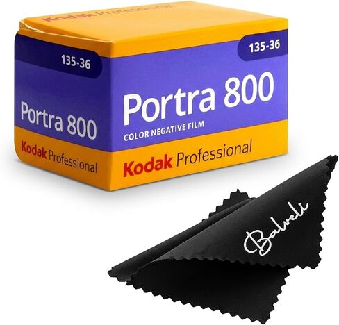 Kodak Portra 800 35mm Film Pack 36exp for 35mm Film Camera Roll Bundle - Kodak Film- Balveli Cloth - 35 mm Film Roll- Camera Film (1) in Saudi Arabia