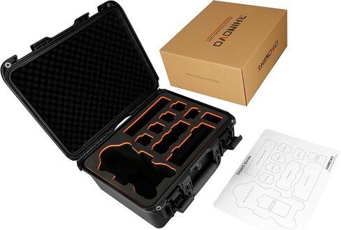 حافظة صلبة للطائرات بدون طيار DJI Mini 5 Pro Fly More Combo، حقيبة حمل واقية مقاومة للماء والصدمات IP67 مع حشوة إسفنجية مخصصة، حماية ممتازة من مادة EVA وإسفنج عالي الكثافة، غلاف من البولي بروبيلين شديد التحمل in Kuwait