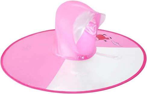Kids Raincoat Umbrella Hat Waterproof UFO for Baby Girls and Boys Poncho Rain Hat Cartoon Duck Raincoat in Saudi Arabia