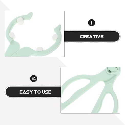 2pcs Bottle Clip Tongs Non-slip Feeding Clamp High-temperature Resistant Silicone for Bottle Handling and Use, Green in Kuwait