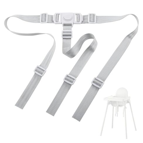 أحزمة للكراسي العالية متوافقة مع كرسي IKEA ANTILOP العالي، وحزام بديل لملحقات الكراسي العالية من IKEA، وحزام قابل للتعديل قوي للغاية بثلاث نقاط مناسب للكرسي العالي للأطفال من Keekaroo in Kuwait