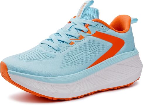 Joomra Women's Wide Toe Box Walking Shoes | Thick Cushioned Sole Running Sneakers | 1.77 in Stack Height in Kuwait