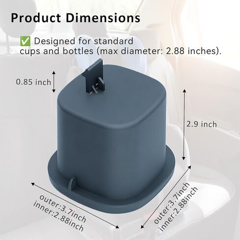حامل أكواب بديل لمقعد السيارة Graco Extend2Fit 2 في 1 - حامل أكواب فردي آمن للغسل في غسالة الأطباق، قطع غيار مقعد السيارة لـ Graco (يناسب الجانب الأيسر أو الأيمن) in Kuwait