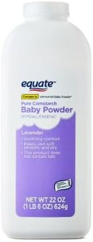 Equate Pure Cornstarch Baby Powder with Lavender and Chamomile-Talc-Free(Pack 1, 22 Oz.) in Kuwait