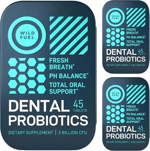 Oral Probiotics for Mouth Bad Breath - Dental Probiotics for Teeth and Gums - 3 Billion CFU Advanced Bad Breath Treatment for Mouth Health - 90 Prebiotic and Probiotic Lactobacillus Salivarius Tablets in Kuwait
