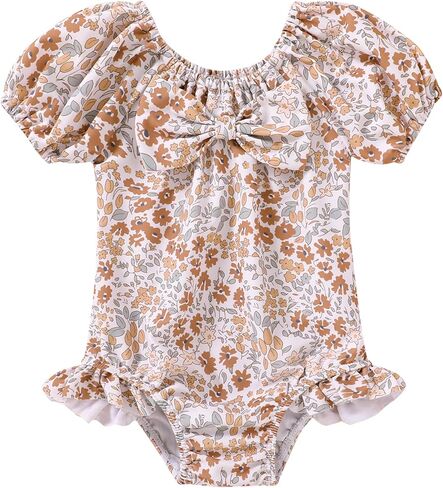 Toddler Girls Swimsuits Baby Bathing Suit Halter Bikini One Piece Beach Wear Infant Swim Suit in Kuwait