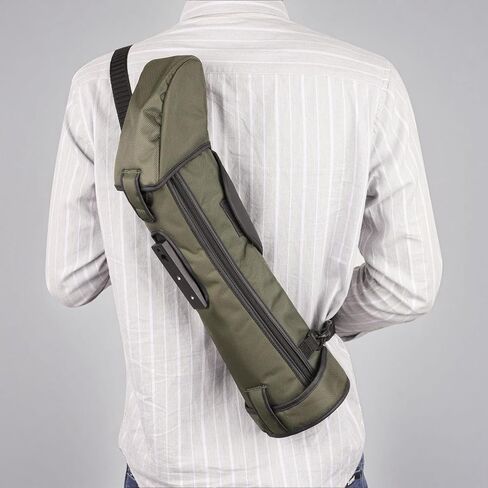 Bird Watching Telescope Bag Green Versatile Shock Absorbing Nylon Spotting Scope Organization Portable for Travel Hiking, 80 mm Mouth in Saudi Arabia
