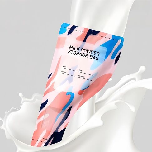 30 Pack 3.94x7.87 inch Writable Bulk Disposable Powder Bags for Travel Sample Dispenser Baby Formula Storage Container Transparent Window Portable Protein Powder Leakproof Pouches in Kuwait