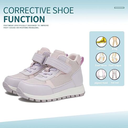 princepard Kids Orthopedic Shoes for Toddlers with Arch and Ankle Support,Mesh Breathable Corrective Sneakers in Kuwait