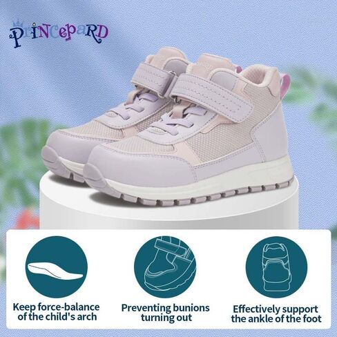 princepard Kids Orthopedic Shoes for Toddlers with Arch and Ankle Support,Mesh Breathable Corrective Sneakers in Kuwait