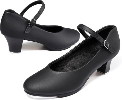 Dynadans Women's Character Tap Shoe Ankle Strap 1.5'' Latin Dance Shoes in Kuwait