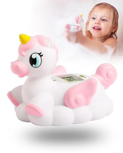 Baby Bath Thermometer Newborn Digital Unicorn Baby Bath Temperature Thermometer for Infant Bathtub Water Floating Rubber Toy WP01 in Kuwait