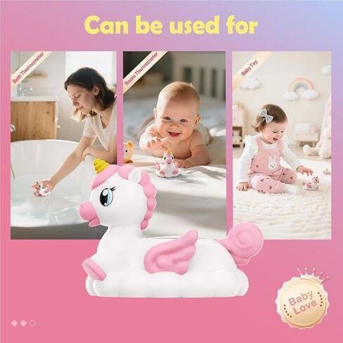 Baby Bath Thermometer Newborn Digital Unicorn Baby Bath Temperature Thermometer for Infant Bathtub Water Floating Rubber Toy WP01 in Kuwait