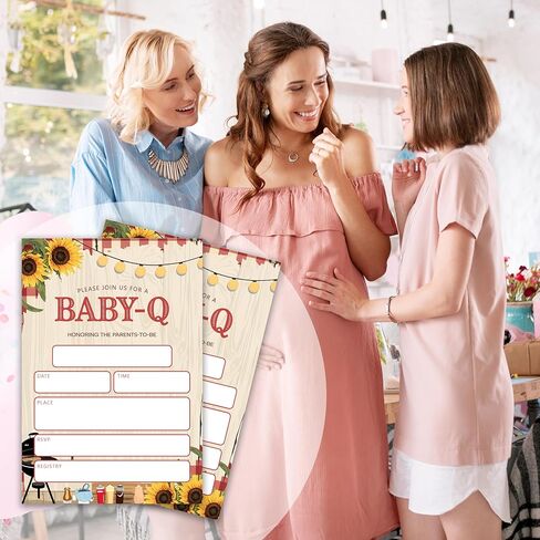 Baby-Q Baby Shower Invitations - 20 Invitation Cards 4"x6" with 20 Envelopes.(137) in Kuwait