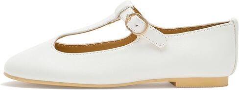 Janie and Jack Baby-Girls White Mary Jane Flat (Toddler/Little Kid/Big Kid) in Saudi Arabia