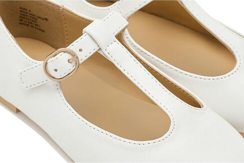 Janie and Jack Baby-Girls White Mary Jane Flat (Toddler/Little Kid/Big Kid) in Saudi Arabia