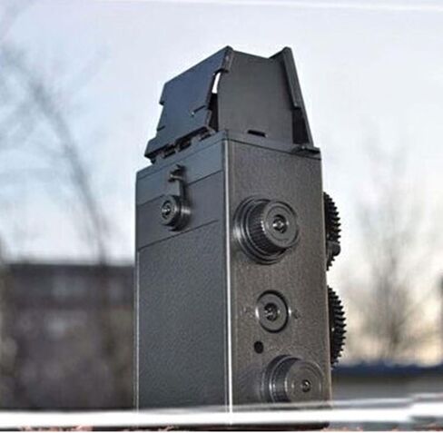 35mm Dual Lens Film Camera, DIY Classic Retro TLR Camera with Waist Level Framing, Compatible with 135 Film 35mm in Kuwait