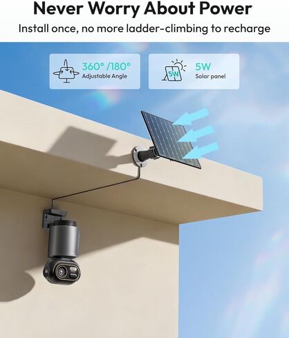 BOTSLAB 4K Security Cameras Wireless Outdoor, 4 Cam-Kit, Solar Camera for Home Security with Full Color Night Vision, No Subscription,AI Recognition,32GB Local Storage Base Station,360° PT,2.4GHz WiFi in Saudi Arabia