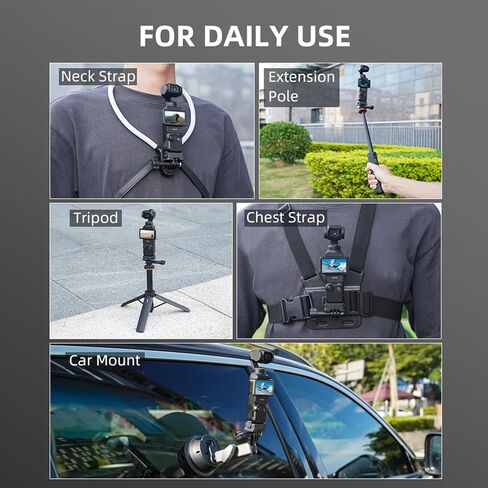محول قاعدة شحن لجيب DJI Osmo 3، قاعدة شحن من النوع C مع فتحة لولبية 1/4 بوصة ودعامة ذات شقين، متوافقة مع حامل ثلاثي القوائم ومقبض وعصا سيلفي، مناسبة لمدونات الفيديو والبث المباشر in Kuwait