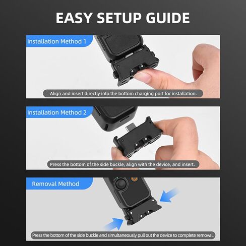 محول قاعدة شحن لجيب DJI Osmo 3، قاعدة شحن من النوع C مع فتحة لولبية 1/4 بوصة ودعامة ذات شقين، متوافقة مع حامل ثلاثي القوائم ومقبض وعصا سيلفي، مناسبة لمدونات الفيديو والبث المباشر in Kuwait