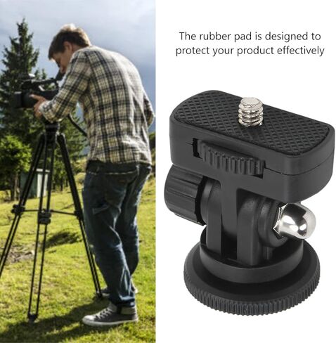 رأس كرة صغيرة LICAEVEY، قابلة للتعديل 180 درجة، مع برغي 1/4 بوصة وحذاء بارد، لمونوبود، DSLR، الهاتف، الشاشة in Kuwait