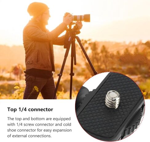رأس كرة صغيرة LICAEVEY، قابلة للتعديل 180 درجة، مع برغي 1/4 بوصة وحذاء بارد، لمونوبود، DSLR، الهاتف، الشاشة in Kuwait