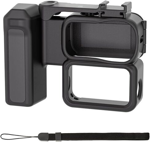 مجموعة أدوات المقبض لـ DJI Osmo Action 6، إطار حماية سريع التحرير مع تصميم مريح من قطعة واحدة، مقبض تصوير للكاميرا مع زر الغالق وحامل حذاء بارد لتصوير مدونة الفيديو in Kuwait