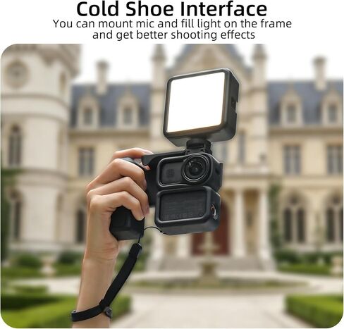 مجموعة أدوات المقبض لـ DJI Osmo Action 6، إطار حماية سريع التحرير مع تصميم مريح من قطعة واحدة، مقبض تصوير للكاميرا مع زر الغالق وحامل حذاء بارد لتصوير مدونة الفيديو in Kuwait