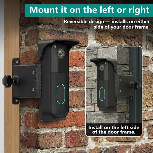 حامل موسع من الطوب لجرس الباب متوافق مع كاميرا Blink Doorbell الجيل الأول والثاني - توسيع العرض، تقليل النقاط العمياء، ترقية مثالية لأمن المنزل in Kuwait