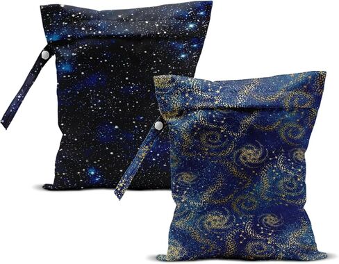 2Pcs Wet Bag, Wet Dry Bag Reusable with Zipper, Travel, Beach, Pool, Diapers, Baby Clothes, Dirty Yoga Gym Clothes,Toiletry, Hook to Stroller, Waterproof Wetdry Packing, Goose Decor (12x10 Inch) in Saudi Arabia