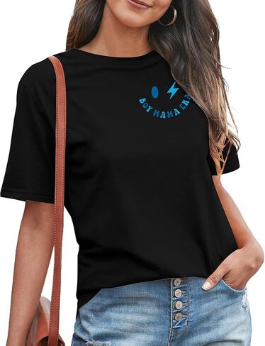 CAZYCHILD Mommy and Me Shirts Mommy and Son Matching Outfits Mommy and Newborn Shirts Mother’s Day Gifts New Mom Life Tops in Kuwait