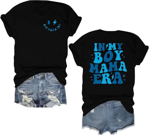 CAZYCHILD Mommy and Me Shirts Mommy and Son Matching Outfits Mommy and Newborn Shirts Mother’s Day Gifts New Mom Life Tops in Kuwait