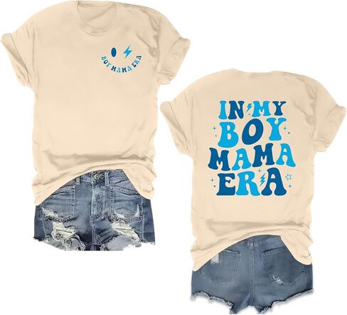CAZYCHILD Mommy and Me Shirts Mommy and Son Matching Outfits Mommy and Newborn Shirts Mother’s Day Gifts New Mom Life Tops in Kuwait