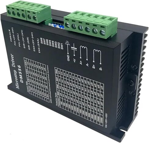 محرك متدرج سائق DM556 2 المرحلة 42/57 خطوة وحدة تحكم المحرك 24 فولت-50 فولت NEMA23 NEMA34 in Kuwait
