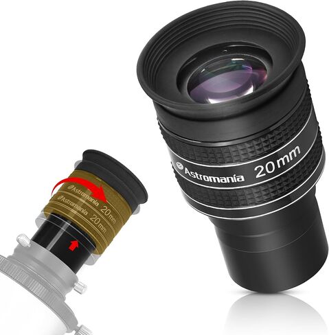 Astromania Telescope Eyepiece 4mm, Wide Angle 58 Degree Apparent Field Planetary Eyepiece for 1.25 inch Astronomy Telescope & Filter, Fully Multi-Coated Telescope Accessory for Planetary Observation in Kuwait