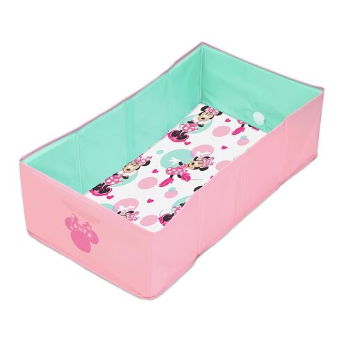 Disney Baby Minnie Mouse Tuckaway Toddler Folding Tub, Converts Shower to Bathtub, Folds to Store, Easy to Clean, Portable Baby Bathtub for Travel, 12M-5Y in Kuwait