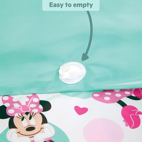Disney Baby Minnie Mouse Tuckaway Toddler Folding Tub, Converts Shower to Bathtub, Folds to Store, Easy to Clean, Portable Baby Bathtub for Travel, 12M-5Y in Kuwait