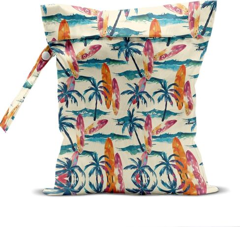 Beach Wet Bag Dry Bags Waterproof, Dry for Swimsuit Travel Pool Diapers Dirty Yoga Gym Clothes Makeup Bag Waterproof Summer Vacation Beach Essentials-Cheetah-7 in Kuwait