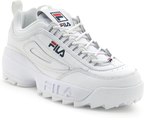 Fila Women's Disruptor II Sneakers, Shadow Lime/Rainforest/Gardenia, 6 Medium in Kuwait
