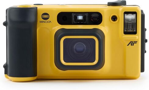 Minolta Weathermatic Dual 35 Weatherproof 35mm Film Camera | Waterproof Vintage Point & Shoot | Dual Lens 35mm & 50mm | Built-in Flash (Renewed) in Kuwait