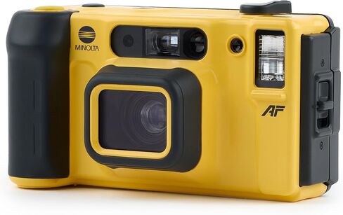 Minolta Weathermatic Dual 35 Weatherproof 35mm Film Camera | Waterproof Vintage Point & Shoot | Dual Lens 35mm & 50mm | Built-in Flash (Renewed) in Kuwait