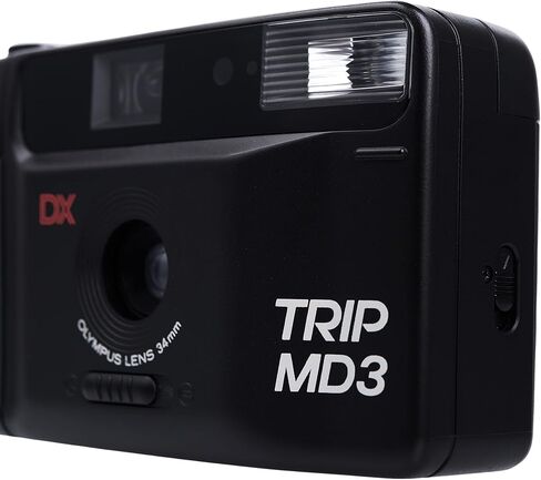 Olympus Trip MD3 35mm Point & Shoot Film Camera – Auto Flash, Fixed Focus Lens, Compact Vintage Camera (Renewed) in Kuwait